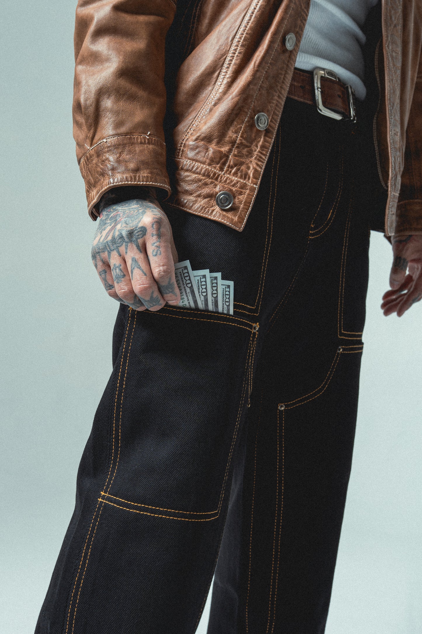 Double Stitch Carpenter - Black