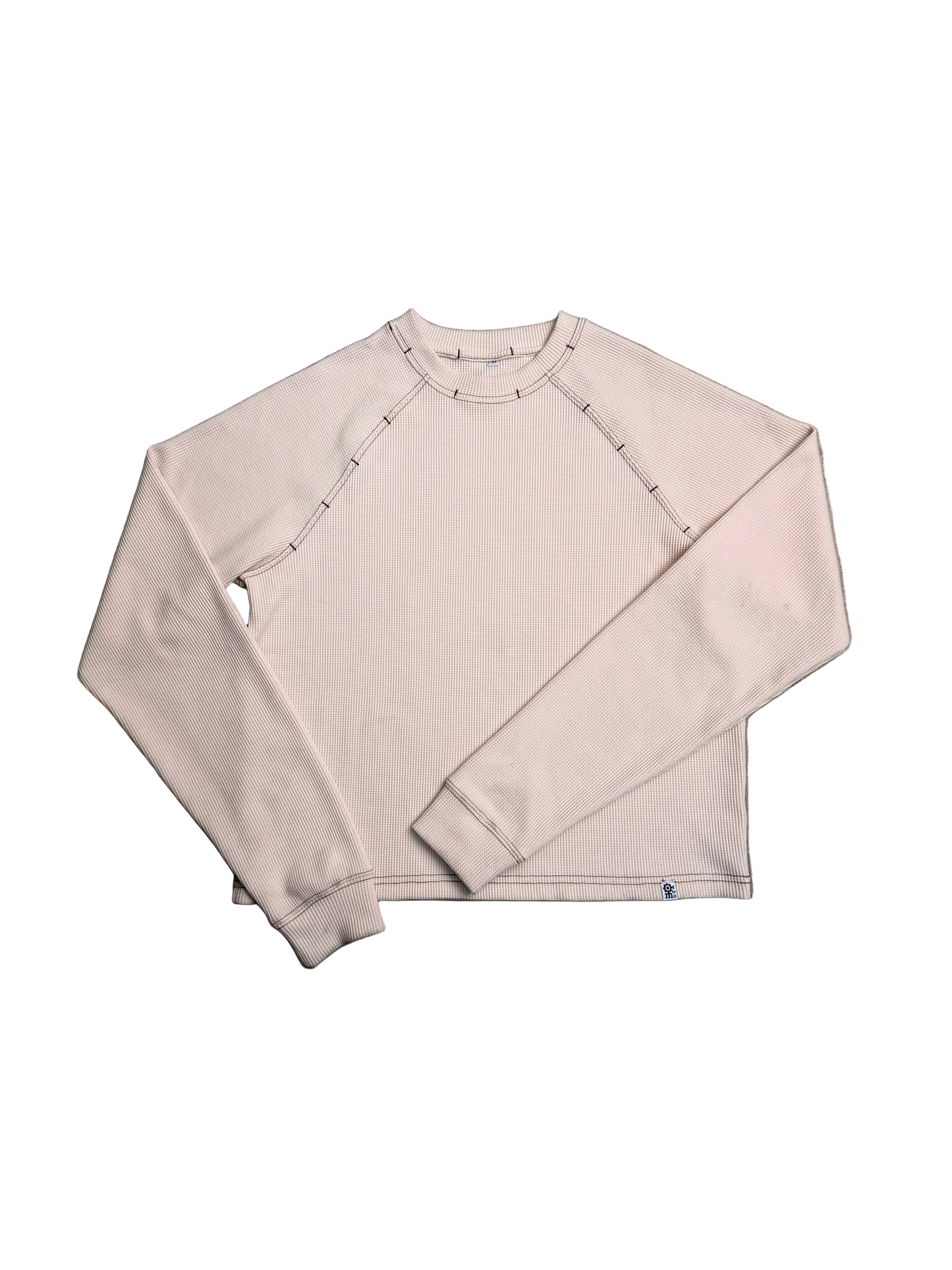 Half Crop Rag Doll Waffle Knit