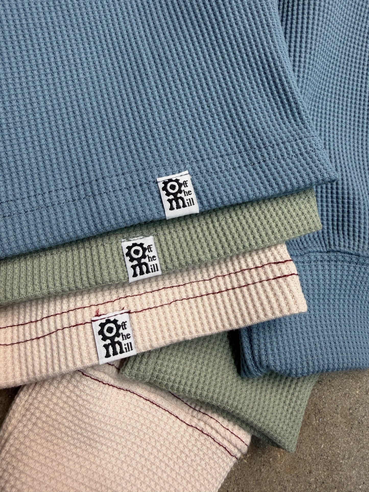 Half Crop Rag Doll Waffle Knit