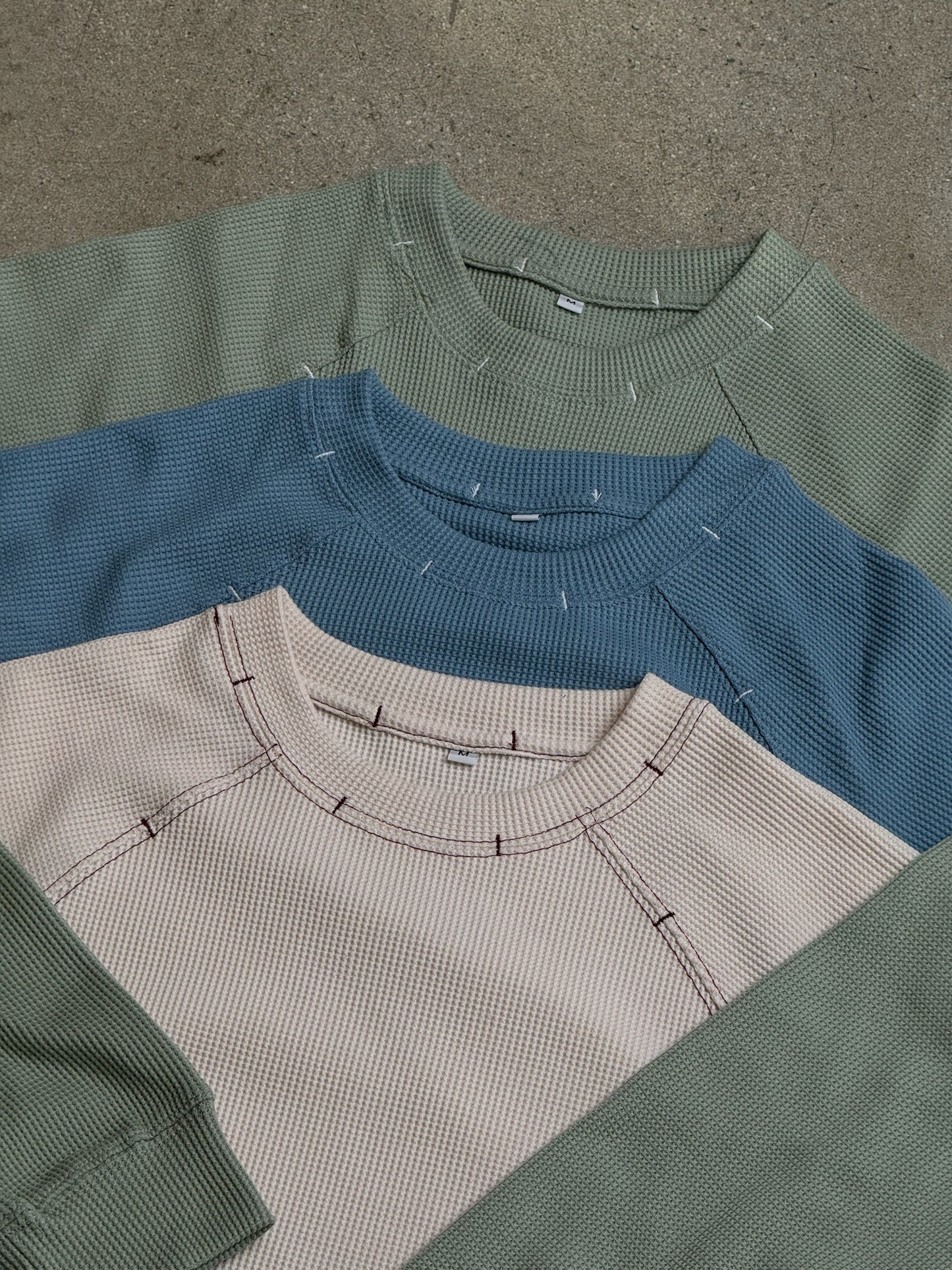 Half Crop Rag Doll Waffle Knit